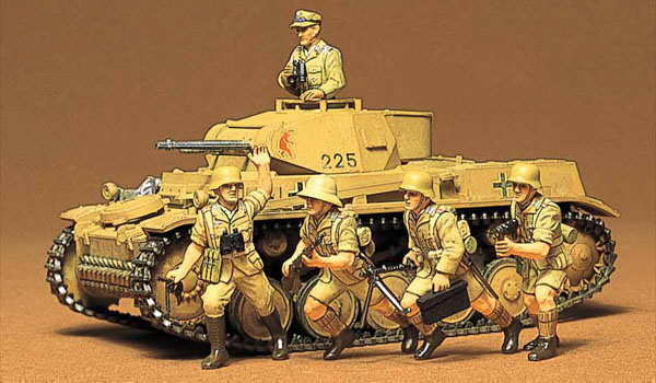 Tamiya 1/35 scale WW2 German Panzerkampfwagen II tank and figures