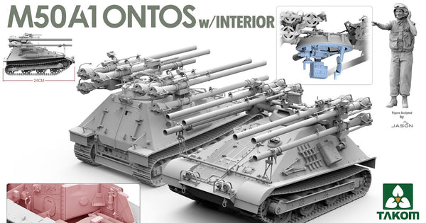 TAKOM 1/16 US M50A1 Ontos w/ interior, Vietnam