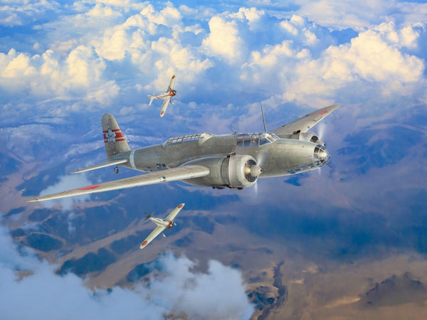 ICM 1/72 In The Skies of China, Ki-21-Ia, Two Ki-27a (Set of 3 Planes)