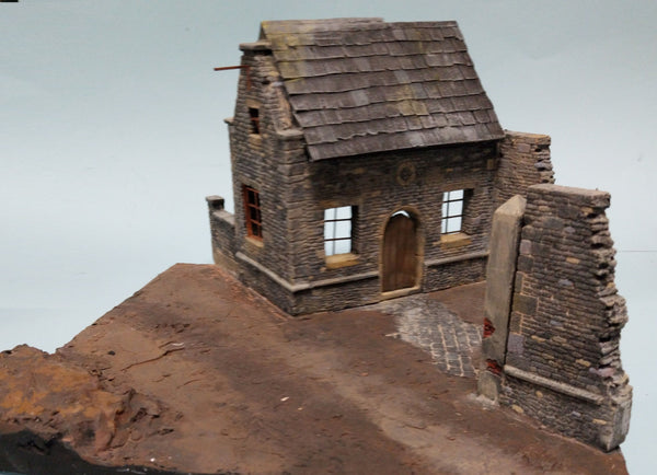 FoG Models 1/35 Ardennes ruin, building and base 295mm x 295mm