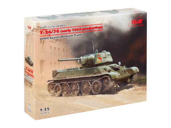 ICM 1/35 WW2 T34/76 (early 1943 production), WWII Soviet Medium Tank