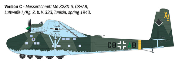 Italeri 1/72 scale AIRCRAFT WW2 German Messerschmitt Me 323 Gigant