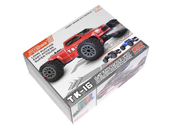PD RACING 1:16 RTR TK-16 Brushed RC Truck (Black) 1:16