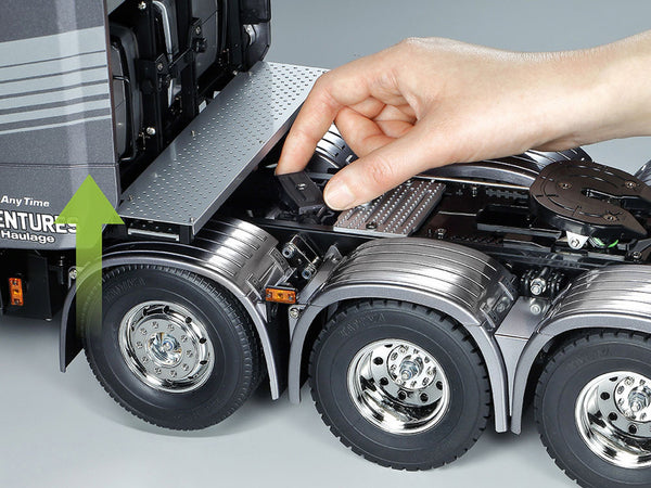 TAMIYA 1/14 scale R/C model assembly kit TRUCK Scania 8x4/4 Gun Metal