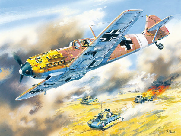 ICM 1/72 Messerschmitt Bf 109E-7/Trop, WWII German Fighter