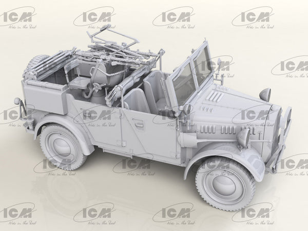 ICM 1/35 WW2 le.gl.Einheitz-Pkw Kfz.4, WWII German Light Anti-Aircraft Vehicle