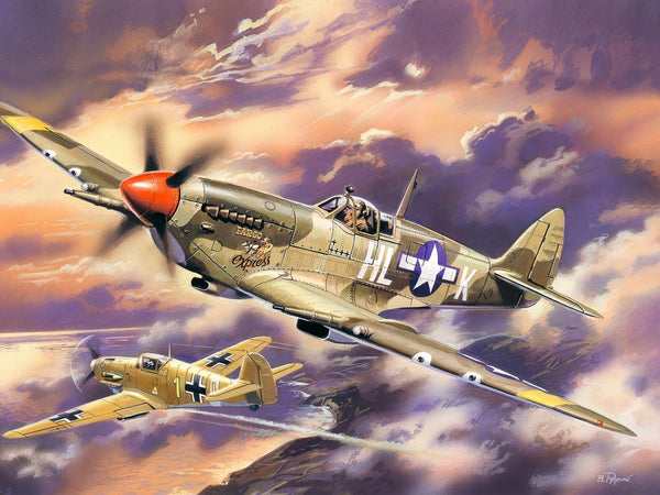 ICM 1/48 WW2 RAF Spitfire Mk.VIII, WWII USAAF Fighter