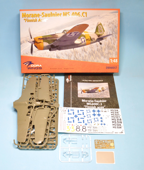 Dora Wings 1/48 Scale DORDW48057 Morane-Saulnier MS.406C.1
