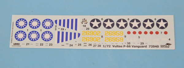 Dora Wings 1/72 Scale DORDW72040 Vultee P-66 Vanguard 1/72