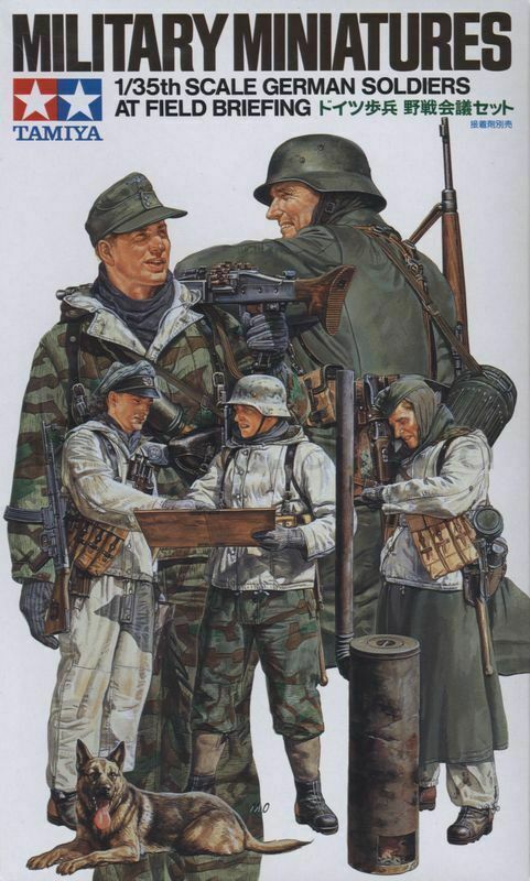 Tamiya 1/35 scale WW2 German Soldiers Late war Winter Uniform Field Briefing
