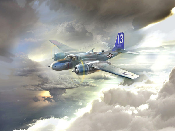 ICM 1/48 A-26B WW2 US Invader Pacific War Theater, WWII American Bomber