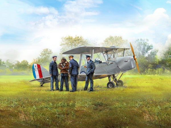 ICM 1/32 WW2 DH. 82A Tiger Moth with WWII RAF cadets