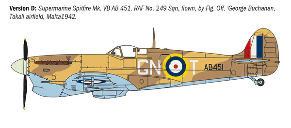 Italeri 1/72 AIRCRAFT WW2 British RAF Spitfire Mk.V / Mk.IX Aces