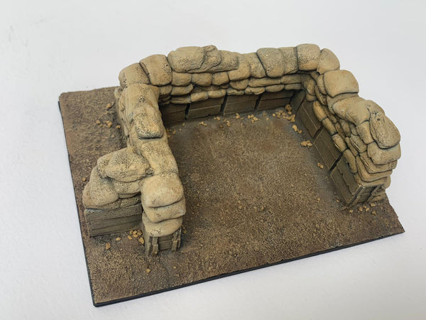 FoG Models 1/35 Scale Vietnam Sandbag emplacement. 125mm x 100mm