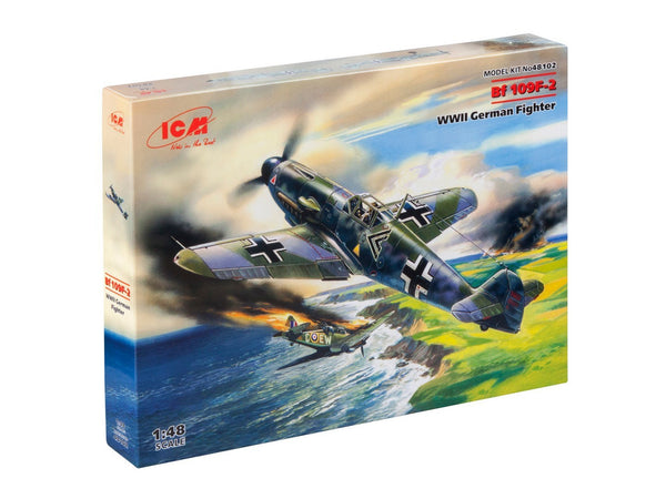 ICM 1/48 scale WW2 Messerschmitt Bf 109F-2, WWII German Fighter