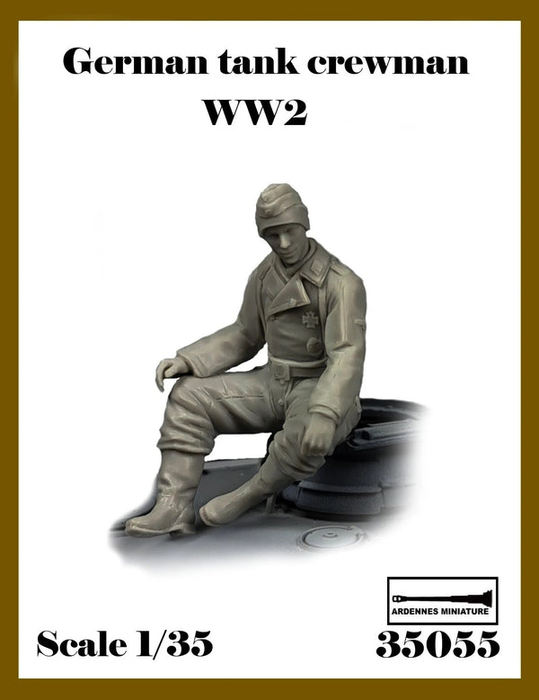 ARDENNES MINIATURE 1/35 German tank crewman WW2 #2