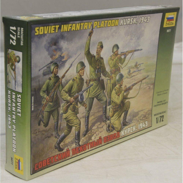 Zvezda 1/72 scale WW2 Russian SOVIET INFANTRY figures model kit