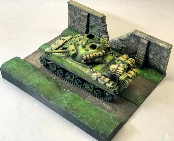 FoG Models 1/35 scale Country lane Diorama base. #2 size 200mm x 240mm