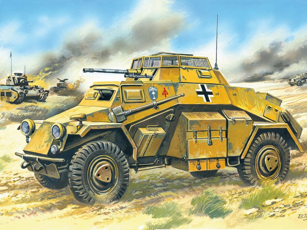 ICM 1/72 WW2 German Sd.Kfz.222, German Light Armoured Vehicle