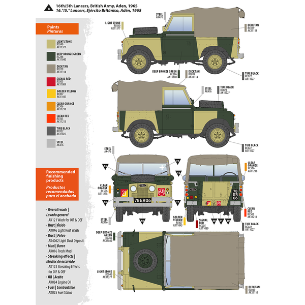 AK Interactive 1/35 scale MODEL KIT Land Rover 88 Series IIA Rover B