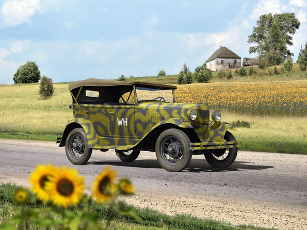 ICM FIGURES 1:24 GAZ-A Passenger Car in German Service