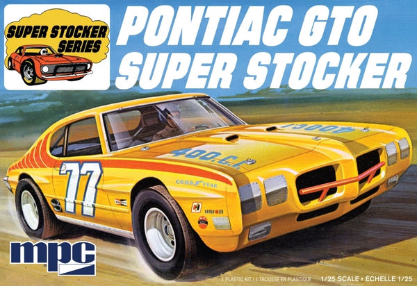 MPC939 1:25 scale 1970 Pontiac GTO Super Stocker race car model kit