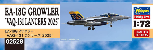 Hasegawa 1/72 EA-18G Growler VAQ-131 Lancers 2025 Kit