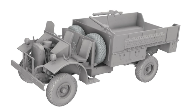 Thunder Model 1/35 WW2 LRDG F30 Patrol Truck with Offset Rear Bed, Bonus Edition