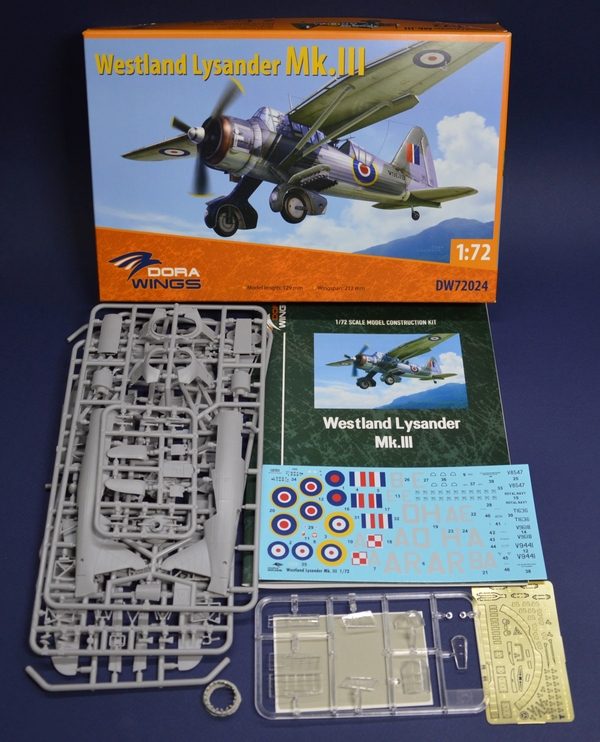 Dora Wings 1/72 Scale DORDW72024 Westland Lysander Mk.III , 1/72