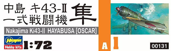 Hasegawa 1:72 Scale WW2 IJN Nakajima Ki43-II Hayabusa (OSCAR)