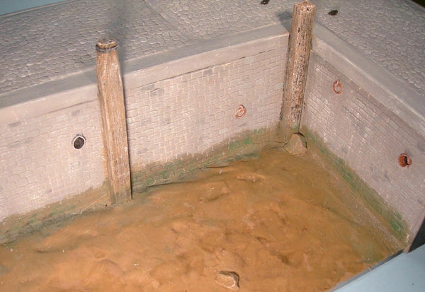 FoG Models 1/35 Scale Wharf Section - 3 harbour or quay side walls