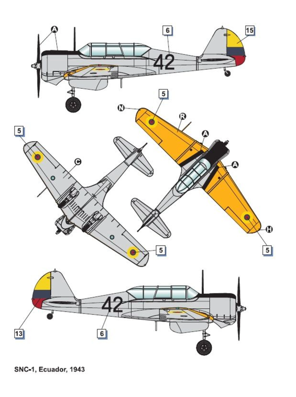 Dora Wings 1/48 Scale DORDW48041 Curtiss-Wright SNC-1 Falcon II, 1/48