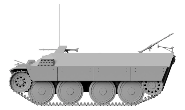 Thunder Model 1/35 WW2 German Gepanerter Mannschatfstransportwagen Katzchen