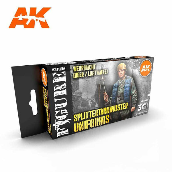 AK Interactive GEN 3 - SPLITTERMUSTER UNIFORM 3G PAINT SET