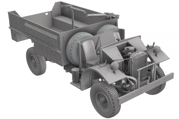 Thunder Model 1/35 WW2 LRDG F30 Patrol Truck with Offset Rear Bed, Bonus Edition