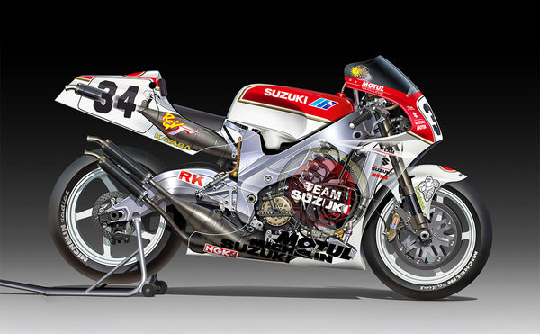 Beemax 1/12 scale Suzuki RGV 500 1993 World Champion Moto 500