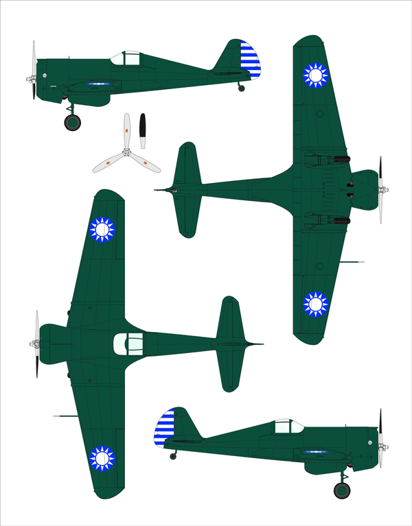 Dora Wings 1/48 Scale DORDW48049 Curtiss-Wright CW-21A Demonstrator, 1/48