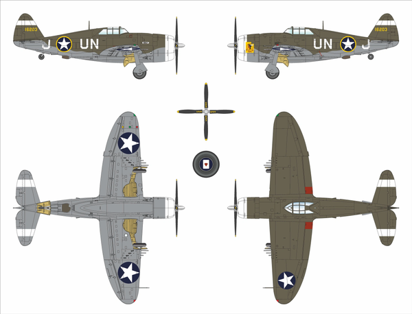 Dora Wings 1/48 Scale DORDW48055 Republic P-47 C-2