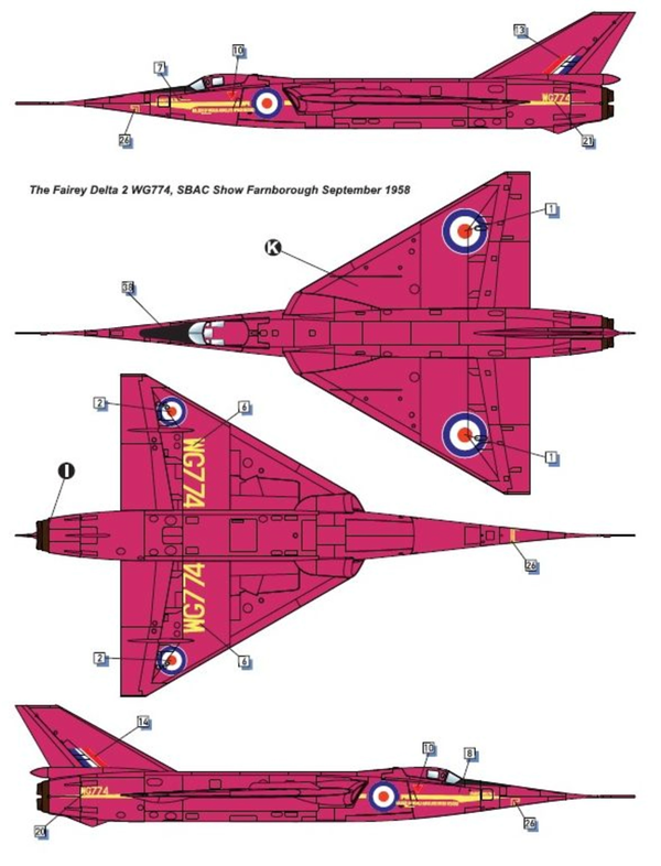 Dora Wings 1/72 Scale DORDW72009 Fairey Delta 2