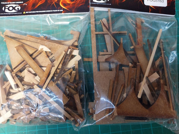 FoG Models 1/35 Scale wood rubble pack - diorama scatter