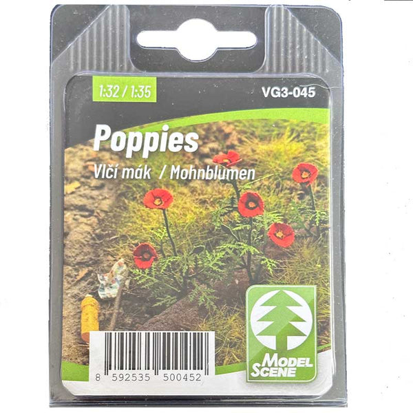 Model Scene Mohnblume / Poppies 1:35 scale diorama accessory
