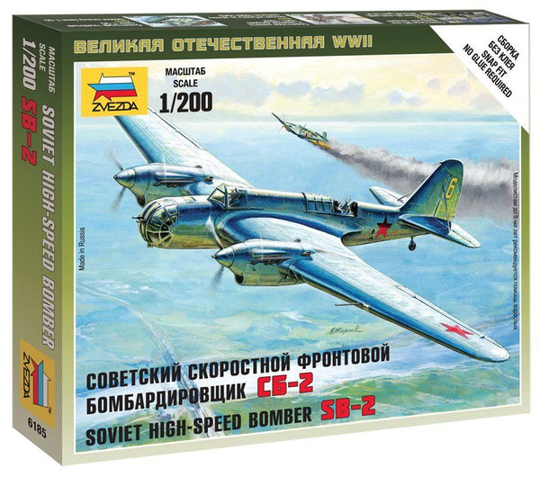 Zvezda 1/200 WW2 Soviet Bomber Sb-2 
