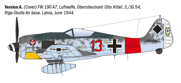 Italeri 1/72 AIRCRAFT WW2 German Focke-Wulf Fw 190 A-8/F Aces
