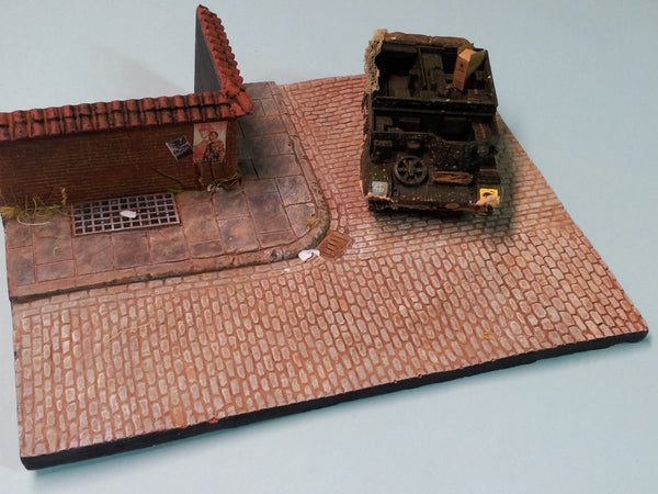 FoG Models 1/35 Scale Diorama Base No.6 (Wall not included) 250mm x 200mm