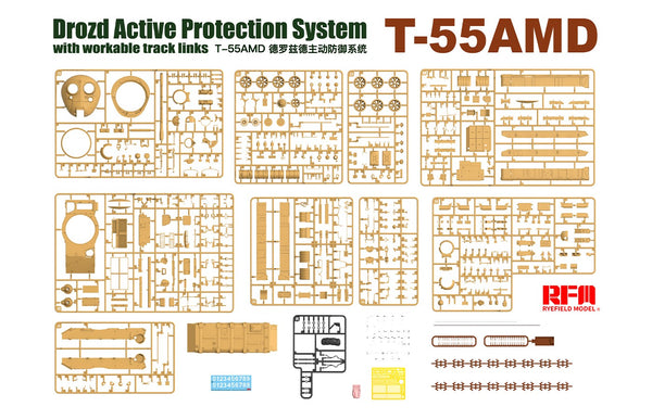 Rye Field Models 1/35 T55AMD Drozd Active Protection