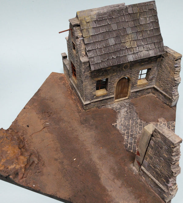 FoG Models 1/35 Ardennes ruin, building and base 295mm x 295mm