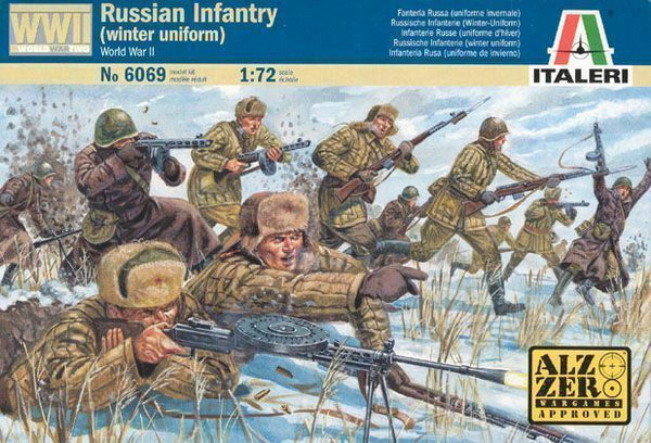 ITALERI 1/72 Scale FIGURES WW2 USSR INFANTRY WINTER WWII