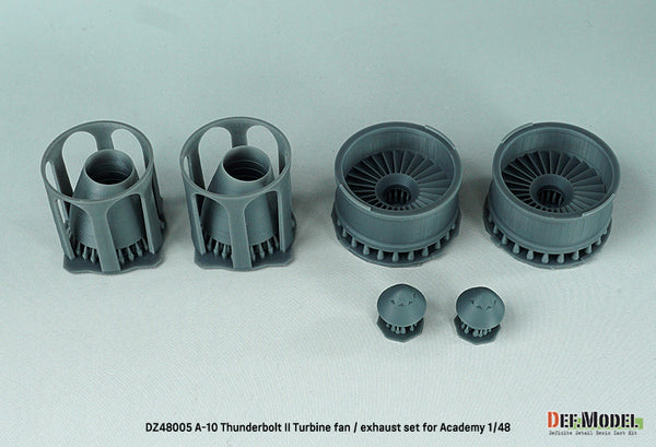 DEF Models 1/48 A-10 Thunderbolt II Turbine fan / exhaust set - (for Academy 1/48) Jan.2023