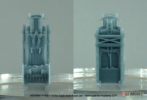 DEF Models 1/72 F-15E/K Strike Eagle Aces II seat set- Fabric pad(for Academy 1/72)