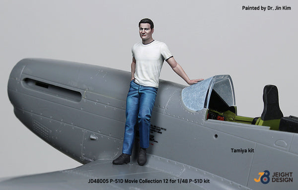 DEF Models 1/48 P-51D Mustang Decal / PE set w/ 1 figure Movie Collection No.12 (for Tamiya, Etc kit)